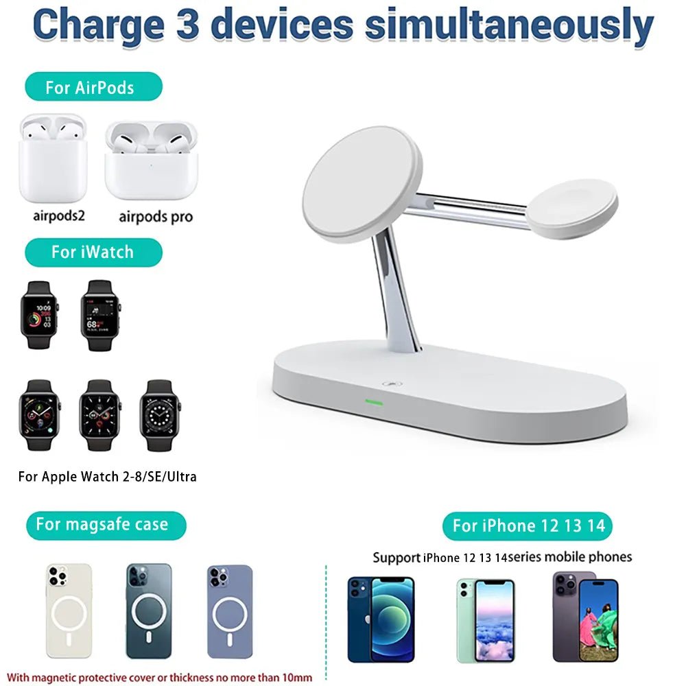 3 in 1 Wireless Charging Stand - #Desk Genius#
