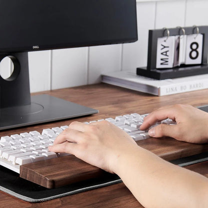 Wooden Keyboard Wrist Rest - #Desk Genius#