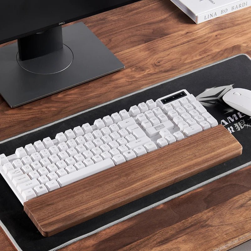 Wooden Keyboard Wrist Rest - #Desk Genius#